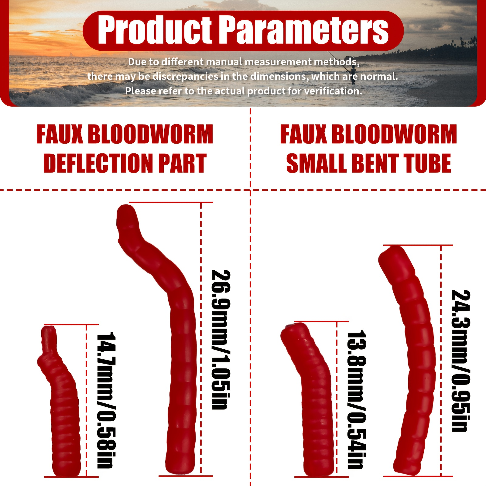 Red Artificial Bloodworm Hook  - Aglaonema Red บทวิจารณ์และราคา