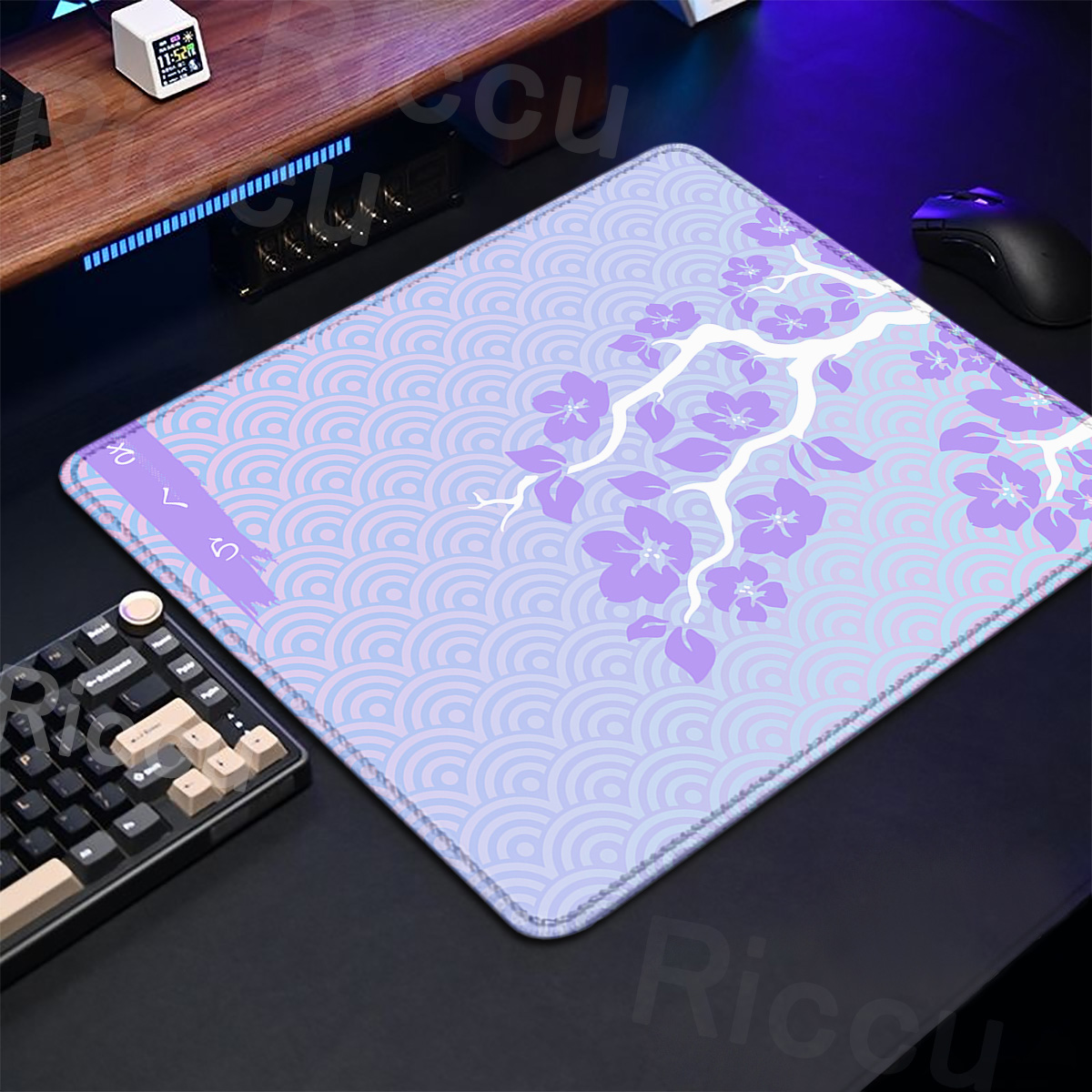 Purple Sakura Table Pad Gaming - Tradescantia Purple บทวิจารณ์และราคา