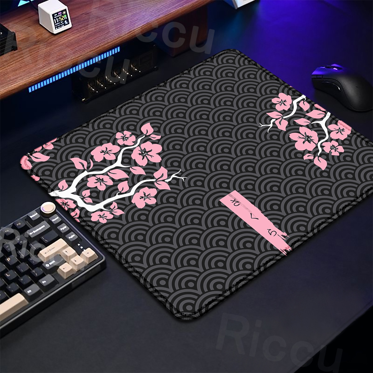 Purple Sakura Table Pad Gaming - Tradescantia Purple บทวิจารณ์และราคา