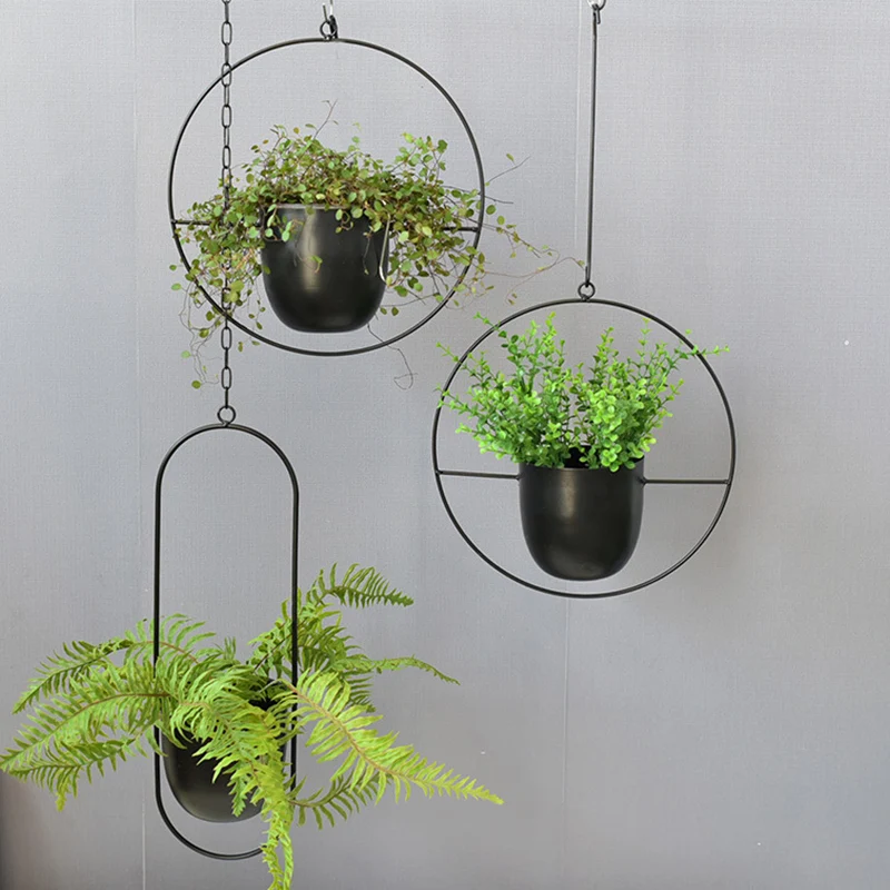 Wrought Iron Hanging Planter E - Spider Plant Hanging บทวิจารณ์และราคา