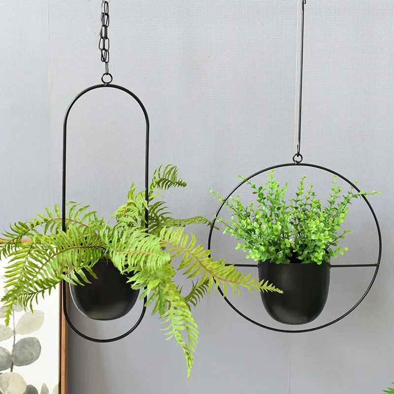 Wrought Iron Hanging Planter E - Spider Plant Hanging บทวิจารณ์และราคา