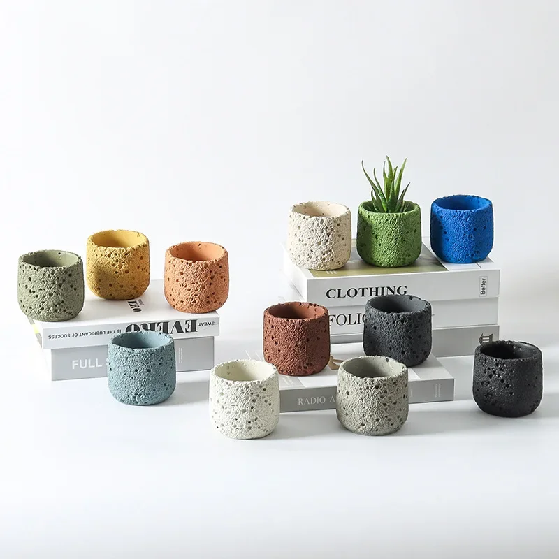 Nordic cement flowerpot simple - Echeveria Succulent บทวิจารณ์และราคา