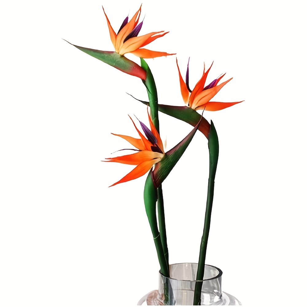 3pcs Artificial Bird Of Paradi - Bird Paradise Strelitzia บทวิจารณ์และราคา