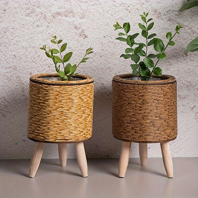 Charming Rustic Rattan Planter - Aloe Vera Pot บทวิจารณ์และราคา