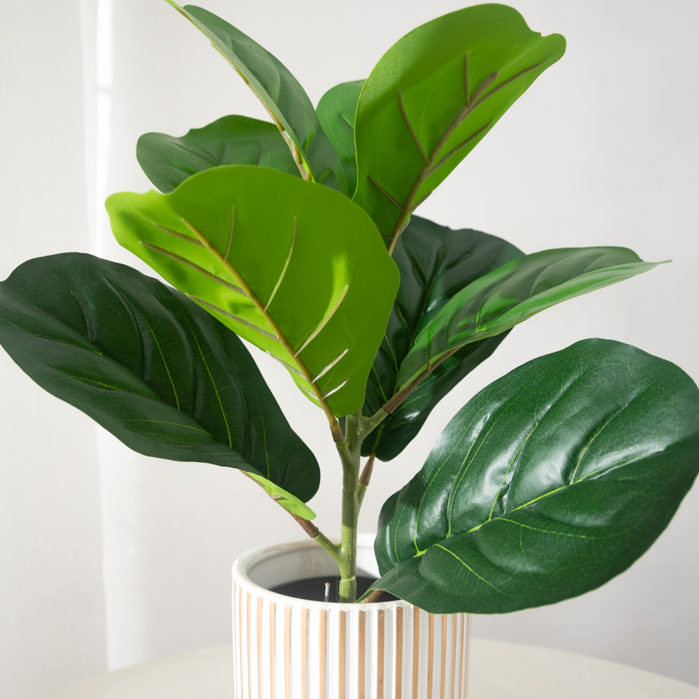 38cm 9 Forks Artificial Ficus  - Ficus Lyrata Tree บทวิจารณ์และราคา