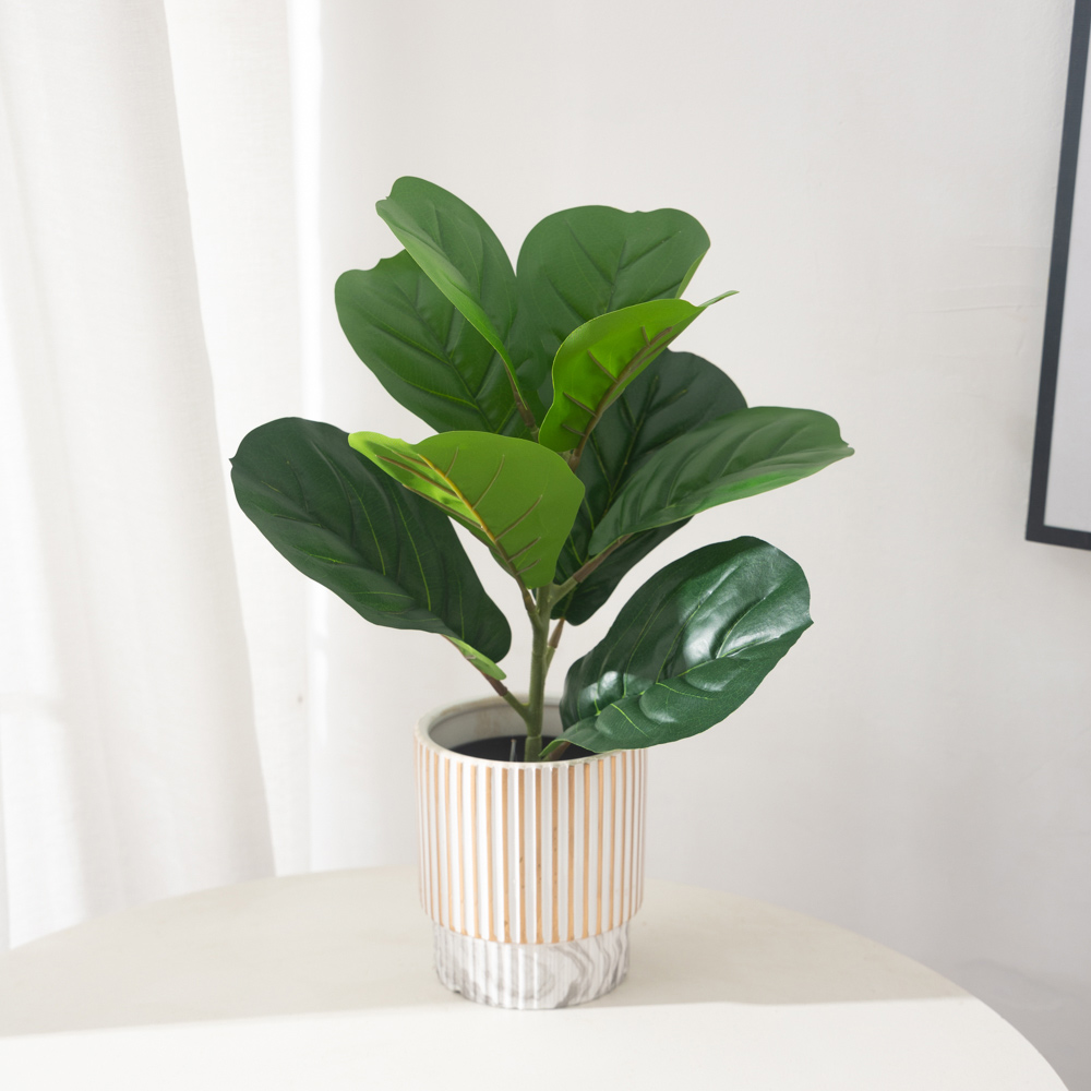 38cm 9 Forks Artificial Ficus  - Ficus Lyrata Tree บทวิจารณ์และราคา