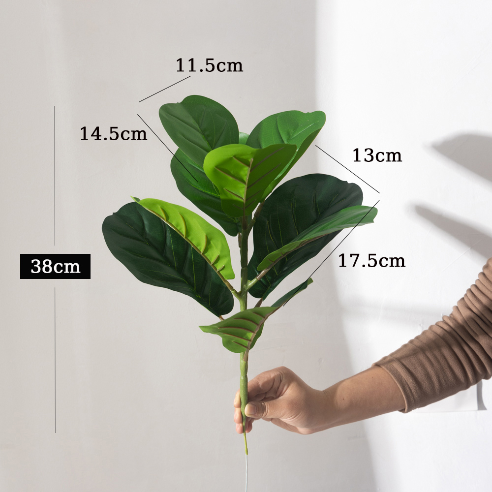 38cm 9 Forks Artificial Ficus  - Ficus Lyrata Tree บทวิจารณ์และราคา