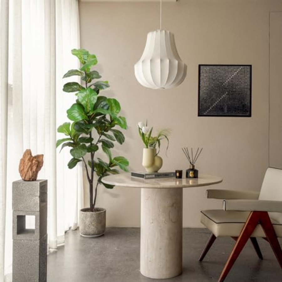 Artificial Fiddle Leaf Fig Tre - Ficus Lyrata Tree บทวิจารณ์และราคา