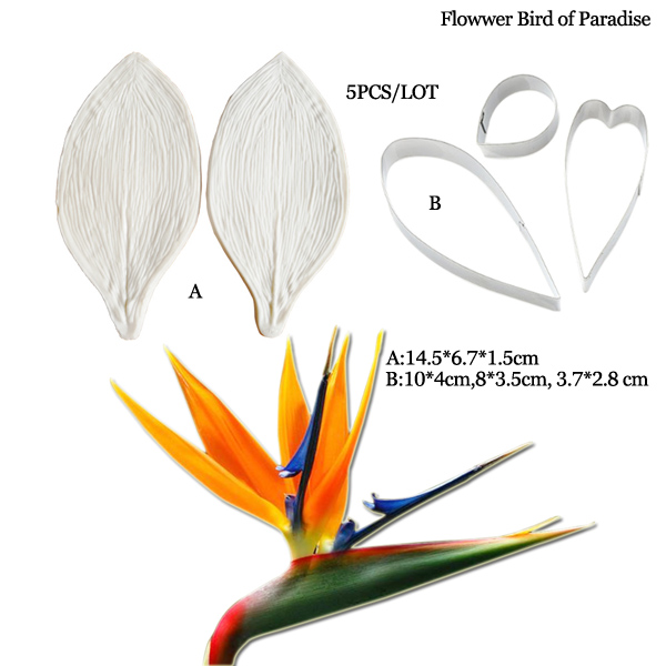 Large Gumpaste Strelitzia Bird - Bird Paradise Strelitzia บทวิจารณ์และราคา