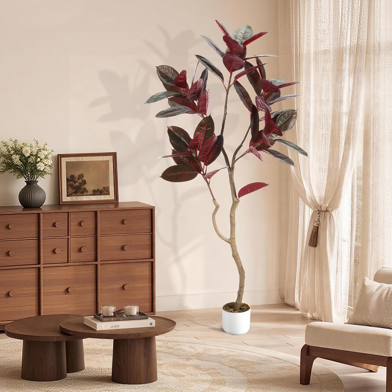Artificial Fiddle Leaf Fig Tre - Ficus Lyrata Tree บทวิจารณ์และราคา