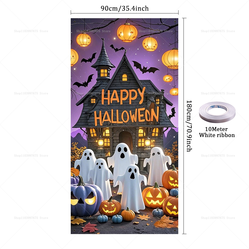 Happy Halloween Door Banner Ev - Spider Plant Hanging บทวิจารณ์และราคา
