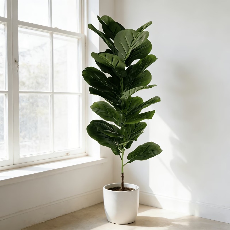 1Pc 100cm Artificial Ficus Lyr - Ficus Lyrata Tree บทวิจารณ์และราคา