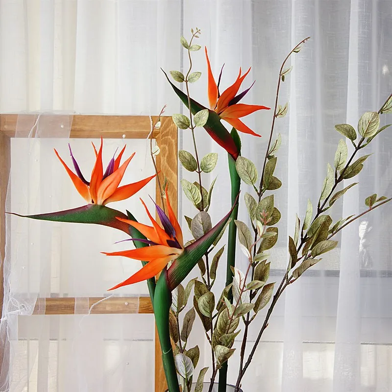 80CM artificial real touch flo - Bird Paradise Strelitzia บทวิจารณ์และราคา