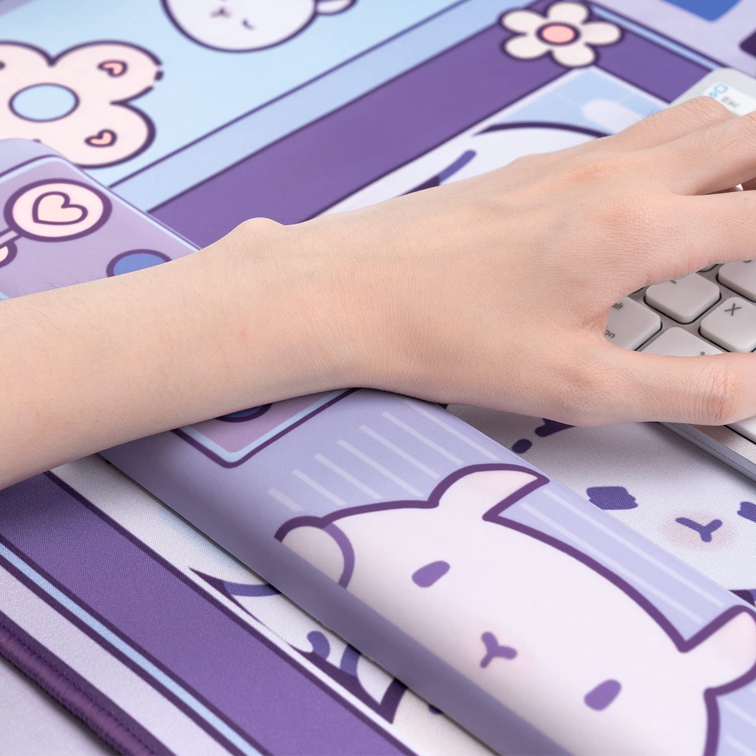 Large Kawaii Gaming Mouse Pad  - Tradescantia Purple บทวิจารณ์และราคา