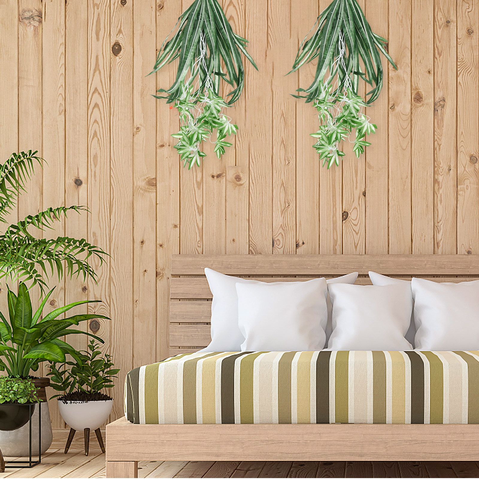 1Pcs Realistic Artificial Chlo - Spider Plant Hanging บทวิจารณ์และราคา