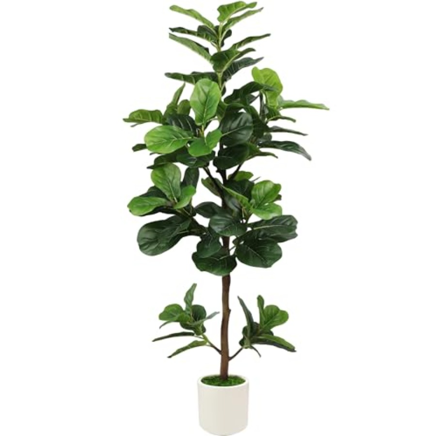 5Feet Artificial Fiddle Leaf F - Ficus Lyrata Tree บทวิจารณ์และราคา