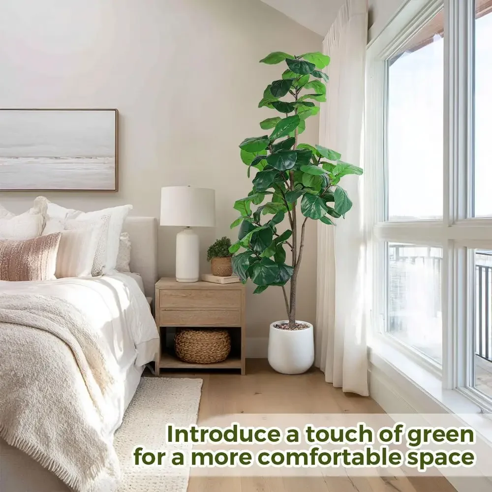 Artificial Large Ficus Lyrata  - Ficus Lyrata Tree บทวิจารณ์และราคา