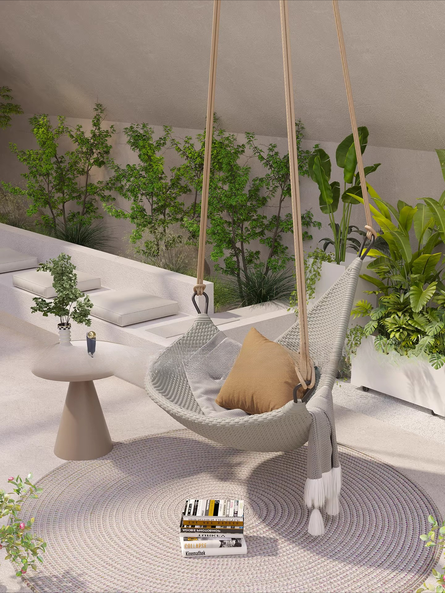 hanging chair cradle hanging b - Spider Plant Hanging บทวิจารณ์และราคา