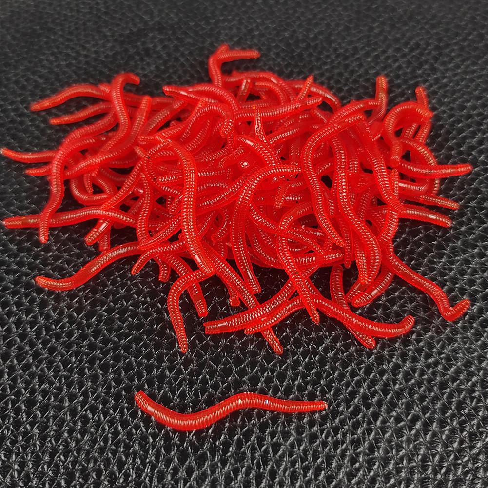 50/100PCS Soft Lure Bass Bream - Aglaonema Red บทวิจารณ์และราคา